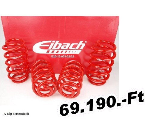 ltetrug Eibach Seat Ibiza (Typ: KJ), 1.6TDi, 2017.07-tl, (els tengely terhels 990kg alatt), Sportline, -40/40mm-es 