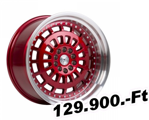 19 coll-os alufelni 59 North Wheels D-007, 9,5x19, 5x114,3/5x120, ET25, piros 