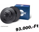 Rotinger Bmw E60, E61, 2003-2010-ig, 324x29,8mm-es, lyuggatott, 1pár első sport féktárcsa