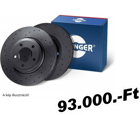 fktrcsa Rotinger Bmw E60, E61, 2003-2010-ig, 324x29,8mm-es, lyuggatott, 1pr els sport 